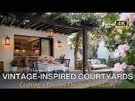 Video thumbnail for Timeless Shabby Chic Outdoor Luxury: Vintage-Inspired Courtyards with Elegant Floral Accents