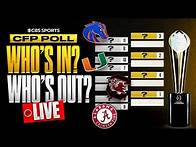 Video thumbnail for CFP Rankings Reveal & Reaction LIVE | Full Bracket Breakdown & which teams GOT SNUBBED?