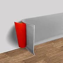 Video thumbnail for Vinyl Wall Base Baseboard Molding Trim 4" Flexible Self Adhesive Rubber Wall Base Moulding Trim Peel and Stick Design, 4 Inch x 20 Feet, Gray