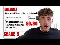Video thumbnail for GCSE Maths Edexcel Paper 2 Higher in 20 Minutes!| How to get a Grade 9