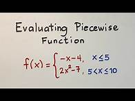 Video thumbnail for How to Evaluate a Piecewise Function? General Mathematics - Grade 11