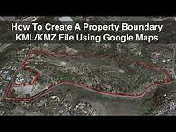 Video thumbnail for How To Create A Property Boundary KML/KMZ Using Google Maps
