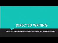 Video thumbnail for Directed Writing