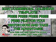 Video thumbnail for 2024 COMMERCIAL CALENDAR ( FREE TEMPLATE READY TO PRINT )