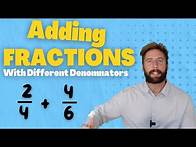 Video thumbnail for Adding Fractions With Different Denominators