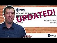 Video thumbnail for UPDATED AQA Foundation Nov 2024 Predicted Maths GCSE Paper 2 Calculator Calculator Exam 8300/2F
