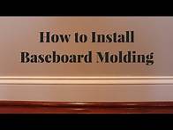 Video thumbnail for How to Install Baseboard Molding