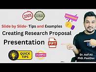 Video thumbnail for How to make a powerpoint presentation of a research proposal?