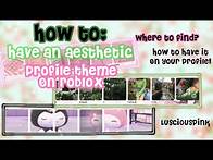 Video thumbnail for How to have an AESTHETIC ROBLOX PROFILE THEME | Lusci0uspink