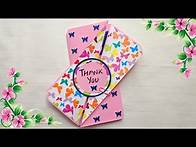 Video thumbnail for Thank you card ideas | how to make greeting cards | complete tutorial