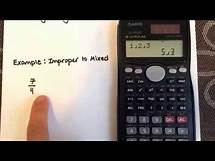 Video thumbnail for Mixed to Improper Fractions using the calculator Casio fx-991ms