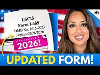 Video thumbnail for NEW Form I-485 Step-By-Step Guide! (2025)