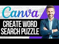 Video thumbnail for How to Create a Word Search Puzzle in Canva | Full Tutorial 2025