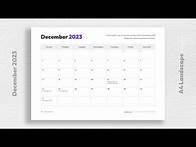 Video thumbnail for Free Printable 2023 Monthly Calendar with Holidays Free Download