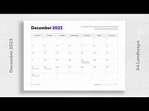 Video thumbnail for Free Printable 2023 Monthly Calendar with Holidays Free Download