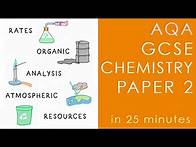 Video thumbnail for All of AQA CHEMISTRY Paper 2 in 25 minutes - GCSE Science Revision