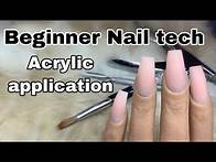 Video thumbnail for Beginner Nail Tech Tutorial | How To: Acrylic Application
