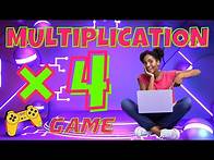 Video thumbnail for 4X MULTIPLICATION GAME! BRAIN BREAK EXERCISE, MOVEMENT ACTIVITY. MATH GAMES.
