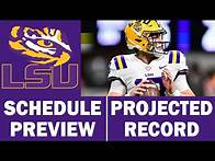 Video thumbnail for LSU Football 2024 Schedule Preview & Record Projection