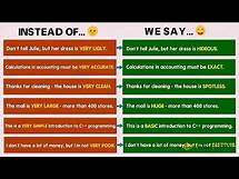 Video thumbnail for STOP Saying VERY! 100 English Words to Use Instead of VERY