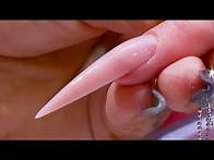 Video thumbnail for Perfectly Sculptured Acrylic Stiletto Nails - Naio Nails Tutorial