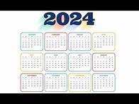 Video thumbnail for 2024 Year Calendar with all 12 Months | 2024 Calendar | Yearly Calendar