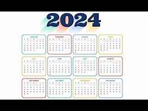 Video thumbnail for 2024 Year Calendar with all 12 Months | 2024 Calendar | Yearly Calendar