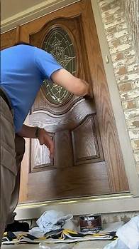 Video thumbnail for Gel stain fiberglass doors