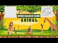Video thumbnail for online word search game free | word searching puzzle game for kids | African animals