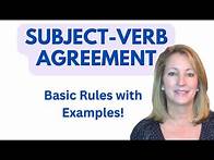 Video thumbnail for Subject Verb Agreement: Basic Rules with Examples