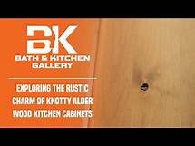 Video thumbnail for Why We Recommend Knotty Alder Wood Kitchen Cabinets | Bath & Kitchen Gallery