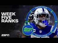 Video thumbnail for Week 5 Rankings + Re-Draft | Fantasy Focus 🏈