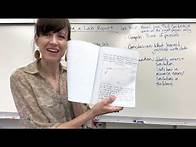 Video thumbnail for How to Write a Chemistry Lab Report