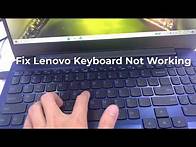 Video thumbnail for How To Fix Lenovo Keyboard Not Working Windows 10