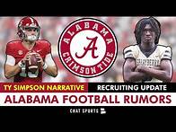 Video thumbnail for Alabama Football Rumors On Ty Simpson + Alabama Recruiting Update On 5-Star CB Jorden Edmonds