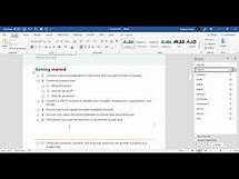 Video thumbnail for To create a Character Style in Microsoft Word