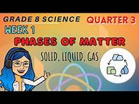 Video thumbnail for Phases of Matter PART 1 | Grade 8 Science Quarter 3 Week 1 Lesson