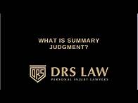 Video thumbnail for What is Summary Judgment? Nashville personal injury lawyer explains