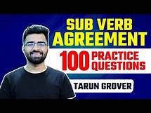 Video thumbnail for Sub - Verb Agreement 100 Practice Questions | For CET, SSC CGL, CPO, CHSL, CDS | SBI/IBPS PO/Clerk