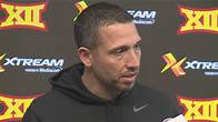 Video thumbnail for Campbell reflects on 2020 Big 12 Championship loss in prep for Saturday's game