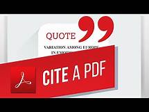 Video thumbnail for How to Cite a PDF [MLA Citation Style]