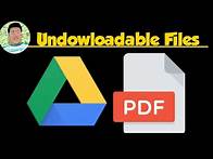 Video thumbnail for How to download protected/ view only pdf files from google drive