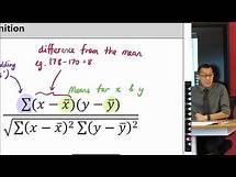 Video thumbnail for Pearson's Correlation Coefficient (1 of 3: Unpacking the formula)