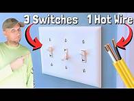 Video thumbnail for How Do They Wire Up Multiple Switches With Just 1 Hot Wire!? What Many Don't Know!