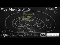 Video thumbnail for 5th Grade Math Classifying 2-D Shapes