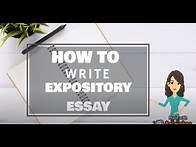 Video thumbnail for How To Write Expository Essay