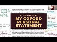 Video thumbnail for Part 5: how to write an Oxford PhD personal statement | key points to include for grad school