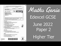 Video thumbnail for Edexcel GCSE Maths June 2022 2H Exam Paper Walkthrough
