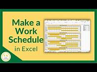 Video thumbnail for How to Make a Work Schedule for Employees in Excel - Tutorial