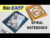 Video thumbnail for NO MACHINES NEEDED! Make Your Own Spiral Notebook From Scratch/DIY CUSTOM SPIRAL NOTEBOOKS/ EASY